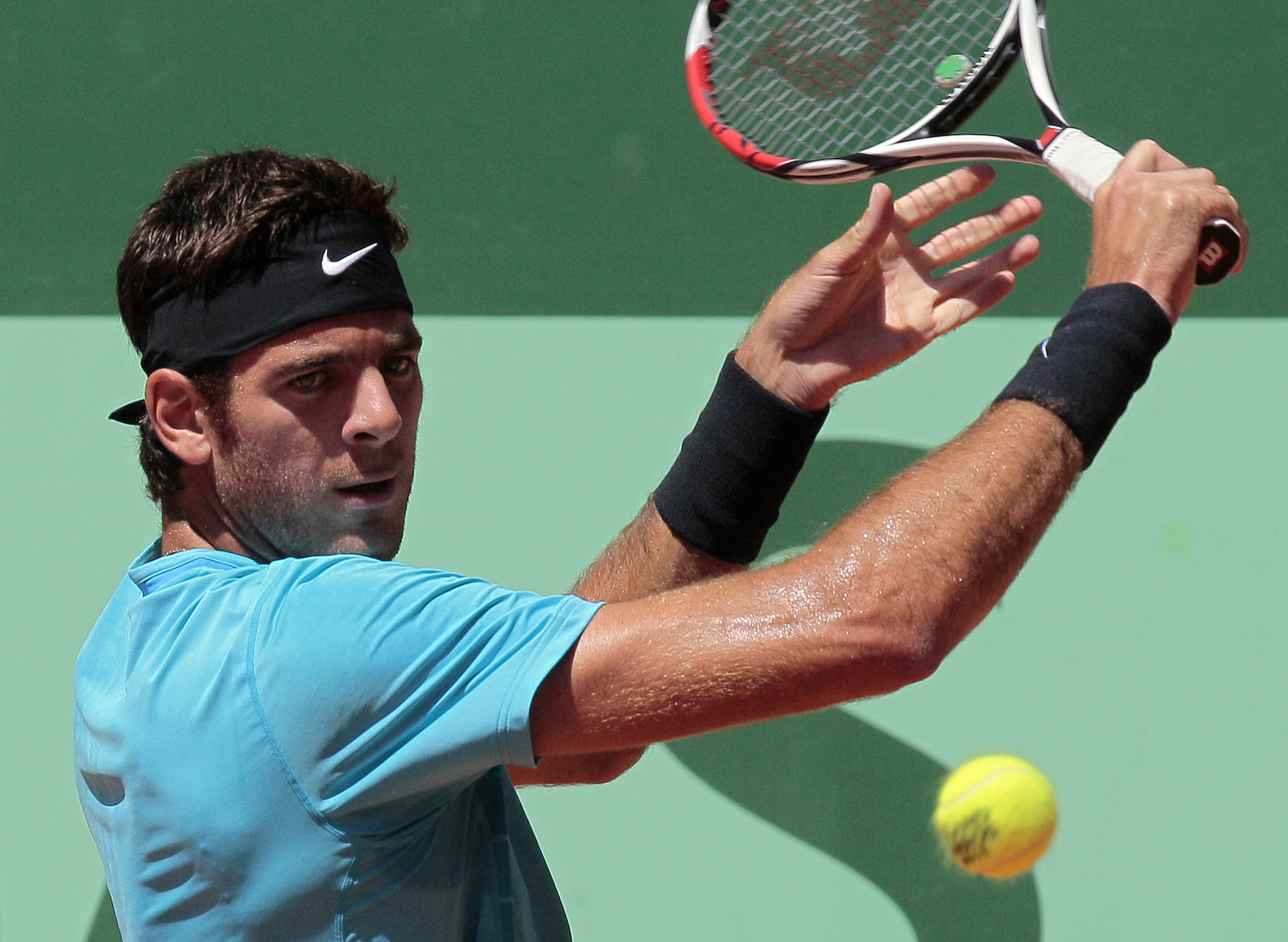 Soñando con la vuelta, Del Potro se entrenó en Boca