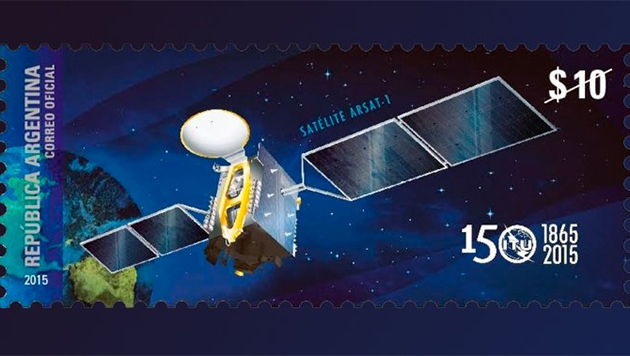 Correo Argentino lanza una estampilla con la imagen del ARSAT-1