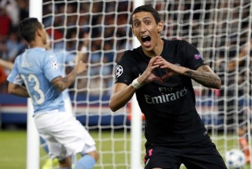 Con el aporte goleador de Di María, PSG venció a Malmo por 2-0