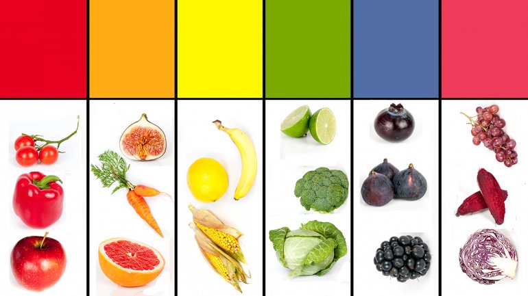 Cómo los colores influyen en la alimentación