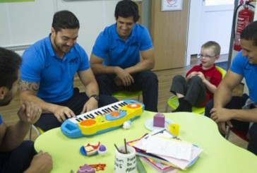 ¡Primero los chicos! los Pumas y una acción solidaria antes de jugar con Georgia