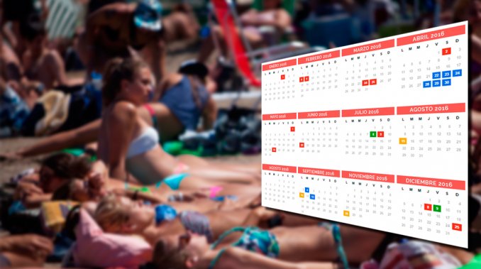 Calendario 2016: habrá 17 feriados y nueve fines de semana largos