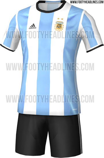 Se filtró la posible camiseta de Argentina para la Copa América 2016