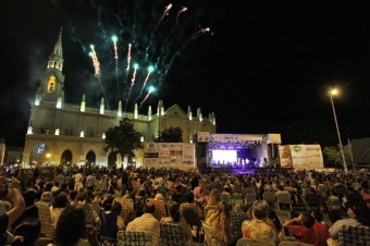 José Corral habló en la primera luna del Festival de Guadalupe.
