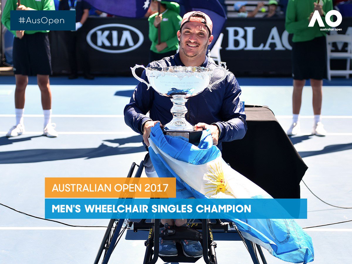 Un argentino, campeón en el Abierto de Australia