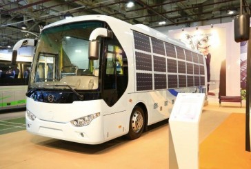 Primer autobús comercial con paneles solares