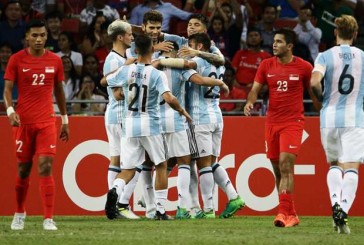 Argentina se exhibió en Singapur y selló una goleada en el cierre de la gira por Asia