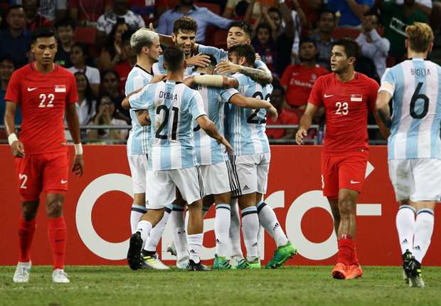 Argentina se exhibió en Singapur y selló una goleada en el cierre de la gira por Asia