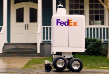 La compañía de mensajería FedEx presentó un robot para entregar pizzas y fármacos a domicilio