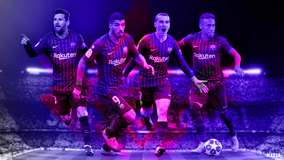 Messi, Suárez, Griezmann y Neymar juntos en el Barça: ¿el mejor ataque de la historia?