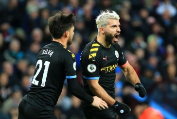 Agüero marcó un triplete que lo metió en la historia grande de la Premier League