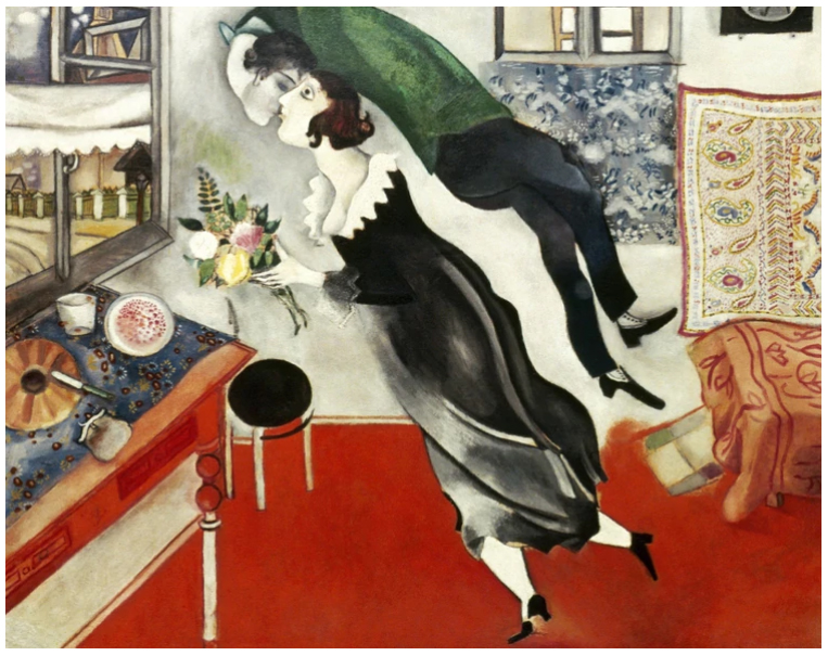 La belleza del día: “El cumpleaños”, de Marc Chagall