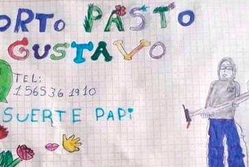 “Suerte papi”: su hija de 9 años hizo un dibujo para ayudarlo a conseguir trabajo, se viralizó y cambió su suerte