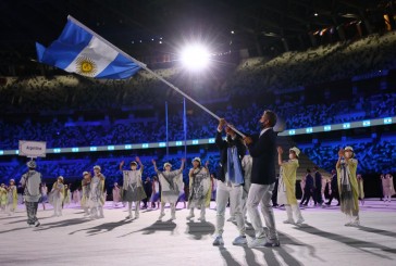 Así fue el ingreso de la delegación argentina en la ceremonia inaugural de los Juegos Olímpicos de Tokio