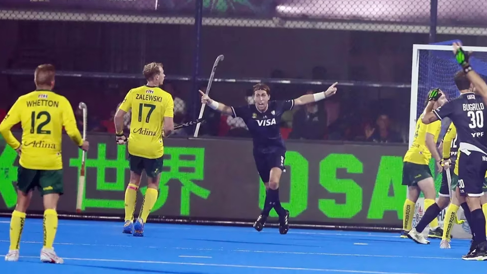 Argentina igualó 3-3 frente a Australia y el Grupo A del Mundial de hockey se definirá en la última jornada