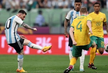 Otro récord para Lionel Messi: anotó a los 79 segundos del amistoso ante Australia y marcó el gol más rápido de su carrera