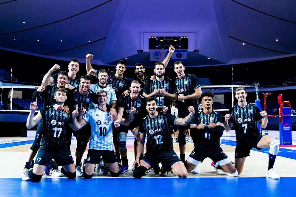 Histórico: Argentina barrió a Alemania y disputará por primera vez la Final 8 de la Liga de las Naciones de Vóleibol